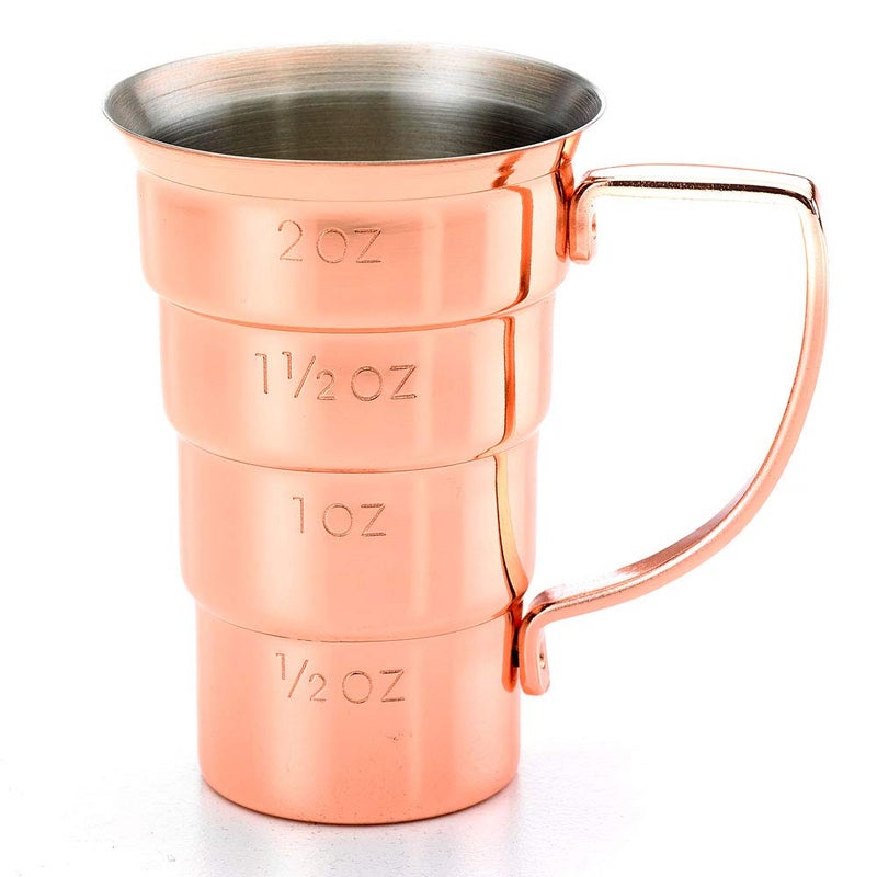 Barfly M37108CP Drink Jigger, 2 oz, Copper w/Handle - Image 3